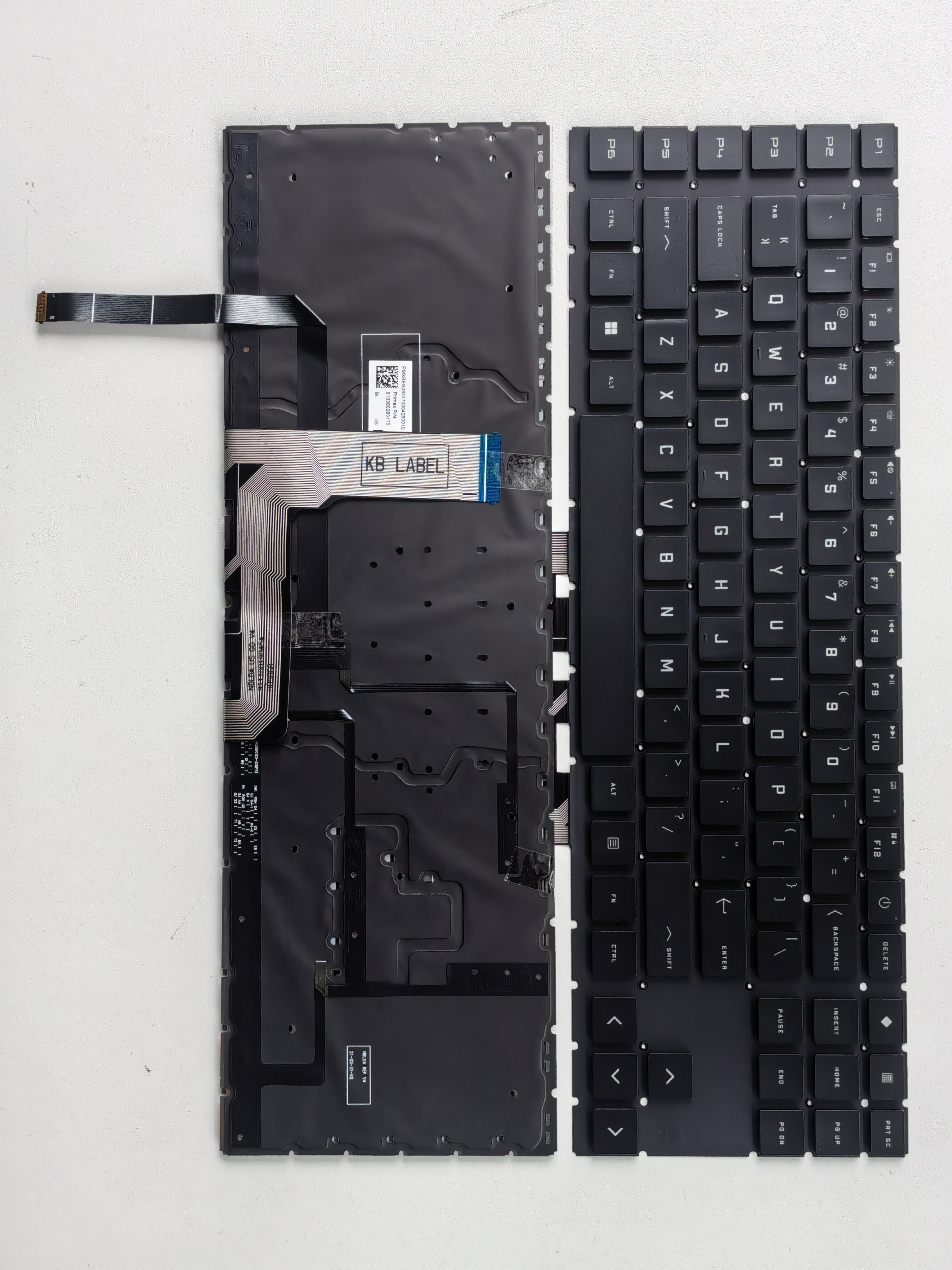 Picture of New Replacement Laptop Keyboard For HP 17-CK colorful backlight BLACK Backlit (OEM) US Layout